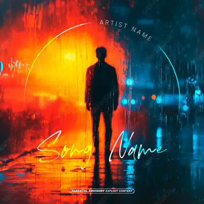 Обложка для трека «Nocturnal» — в красных тонах