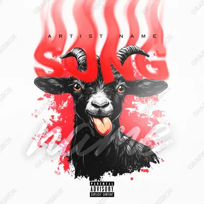 Обложка для песни «Mad Goat» — в красных тонах