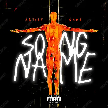 Premade album cover “The Nature” — a frame that refuses to sit in one category in an orange palette