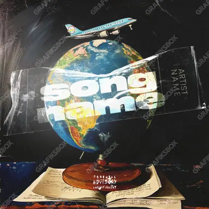 Portada de álbum prediseñada «World Wide» — un motivo con carácter propio, en una gama naranja
