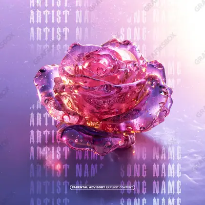 Готовая обложка для трека «Pink Rosette» — в розовых тонах