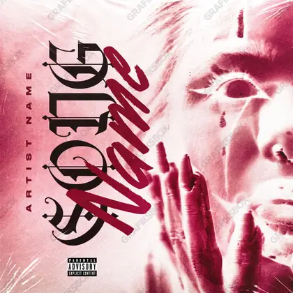 Premade album cover “Mentally” — a frame that refuses to sit in one category in deep red tones