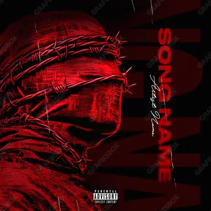 Portada de álbum prediseñada «Liendas» — un encuadre que no encaja en una sola categoría, en una gama roja