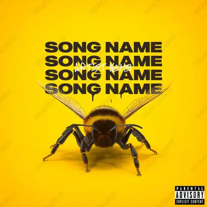 Купить обложку для трека «Queen bee» — в золотых тонах