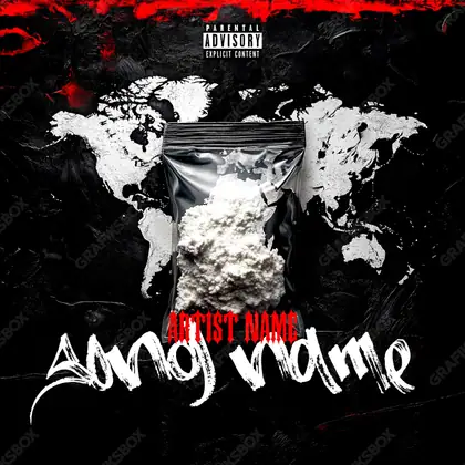 Portada de álbum prediseñada «World Vice» — un motivo con carácter propio, en una paleta monocroma