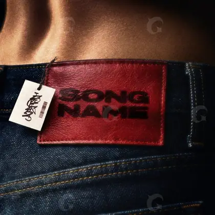 Обложка для трека в модной стилистике «Denim Label» — в красных тонах