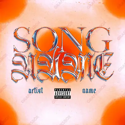 Portada de álbum prediseñada «Cromo» — una idea visual original sin equivalente cercano en el catálogo, en una gama naranja