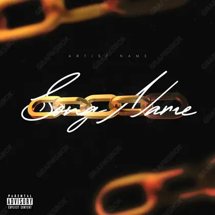 Premade album cover “Bonded Gold” — the props of wealth: gold, cash, shine in warm gold tones