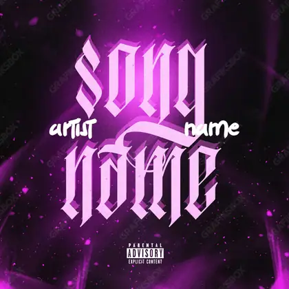 Portada de álbum prediseñada «Gentle Color» — un encuadre no figurativo construido con color y textura, en matices rosados
