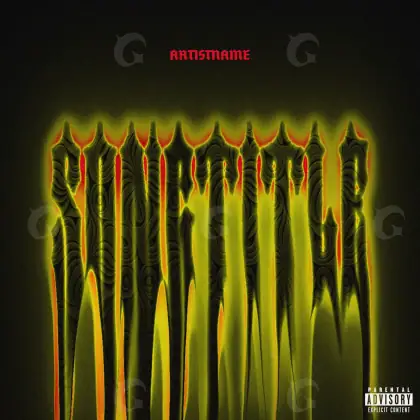 Готовая обложка для трека «Golden Abstract»: абстракция и типографика; палитра — золотая