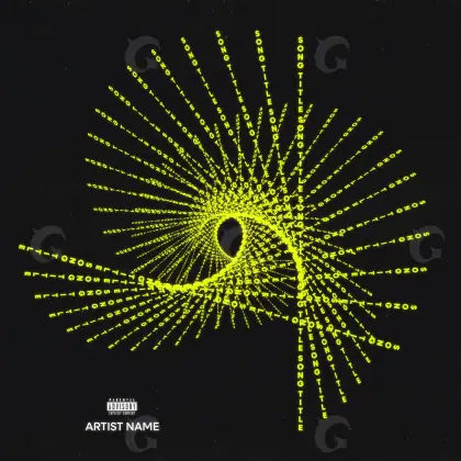 Music cover artwork “Golden Abstract”: abstract artwork, golden tones