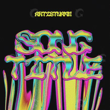 Portada prediseñada «Golden Abstract»: abstracción y tipografía; color dorado