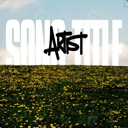 Premade cover art “Golden Abstract”: abstract and lettering, golden tones