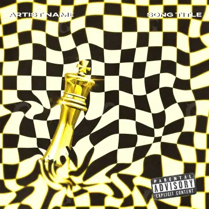 Arte de portada musical «Golden Chess»: ajedrez; color dorado