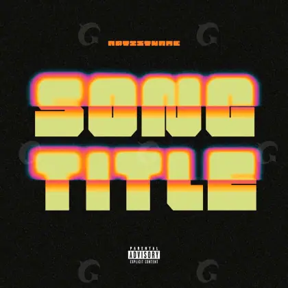 Album cover art “Golden Lettering”: lettering and abstract, golden tones