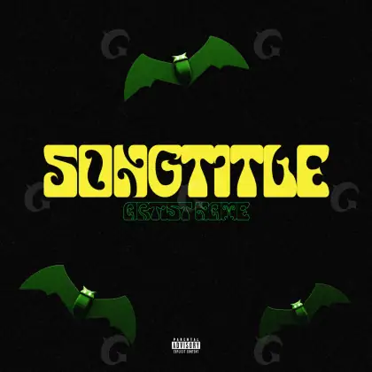 Music cover artwork “Golden Lettering”: lettering, golden tones