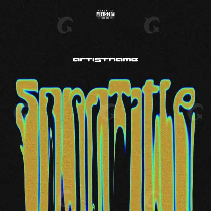 Portada para canción «Golden Lettering»: tipografía; color dorado