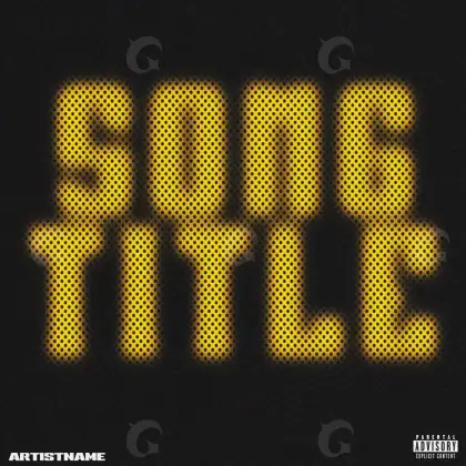 Music cover artwork “Golden Lettering”: lettering, golden tones