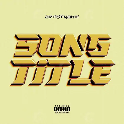 Album cover art “Golden Lettering”: lettering, golden tones