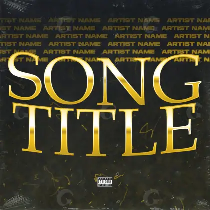 Portada para canción «Golden Lettering»: tipografía; color dorado