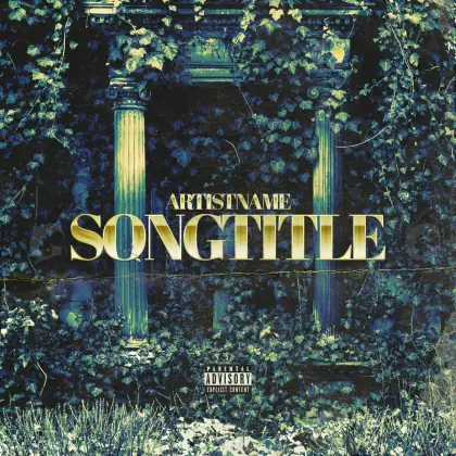 Album cover art “Golden Lettering”: lettering, golden tones