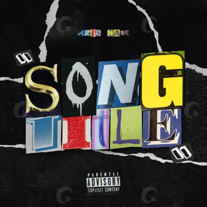 Music cover artwork “Golden Lettering”: lettering, golden tones