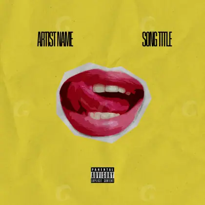 Portada para canción «Golden Lips»: labios; color dorado
