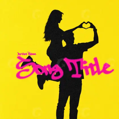 Music cover artwork “Golden Silhouette”: silhouette and woman, golden tones