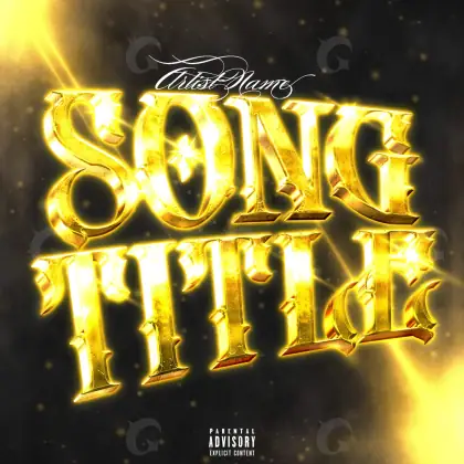 Album cover art “Golden Star”: star, golden tones