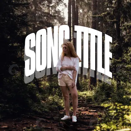 Music cover artwork “Golden Woman”: woman and tree, golden tones