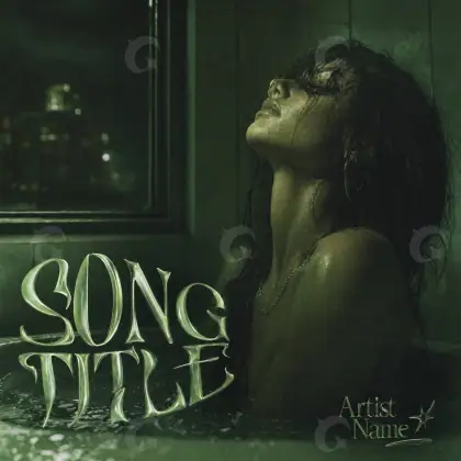Album cover art “Golden Woman”: woman and window, golden tones