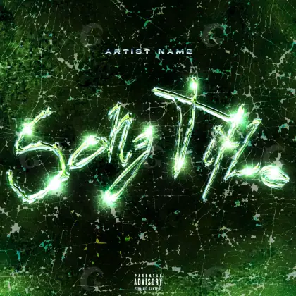 Portada prediseñada «Green Abstract»: gráfica abstracta; color verde