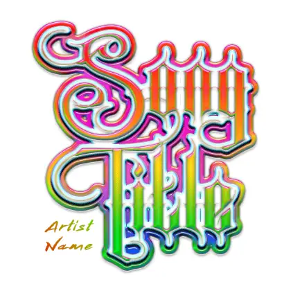 Arte de portada musical «Green Abstract»: abstracción y tipografía; color verde