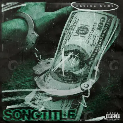 Portada para canción «Green Cash»: dinero; color verde