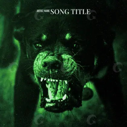 Album cover art “Green Cat”: cat and camera, green tones