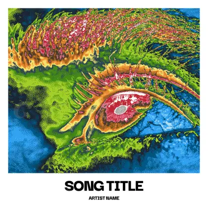 Music cover artwork “Green Circle”: circle, green tones