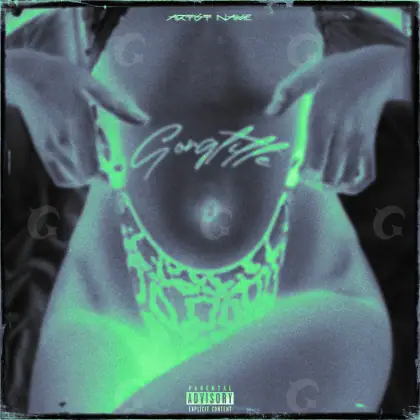 Portada prediseñada «Green Face»: rostro y círculo; color verde