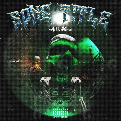Album cover art “Green Face”: face, green tones