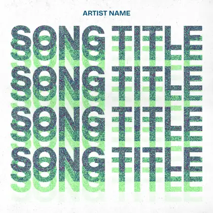 Обложка для альбома «Green Lettering»: типографика и абстракция; палитра — зелёная