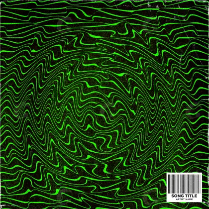 Portada para canción «Green Lettering»: tipografía; color verde