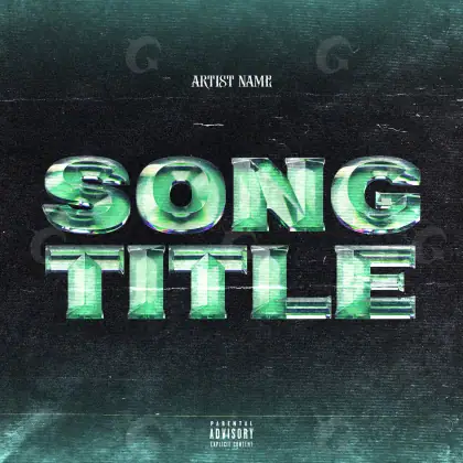 Arte de portada musical «Green Lettering»: tipografía; color verde