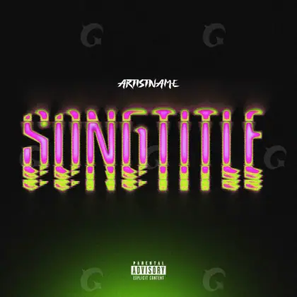 Album cover art “Green Lettering”: lettering, green tones