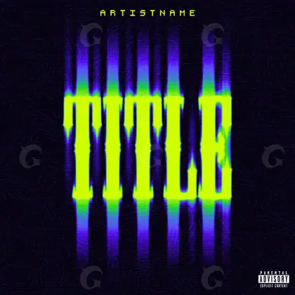 Music cover artwork “Green Neon”: neon, green tones