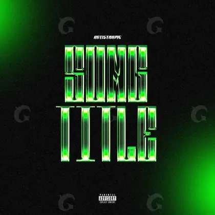 Music cover artwork “Green Neon”: neon, green tones