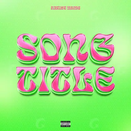 Music cover artwork “Green Neon”: neon, green tones