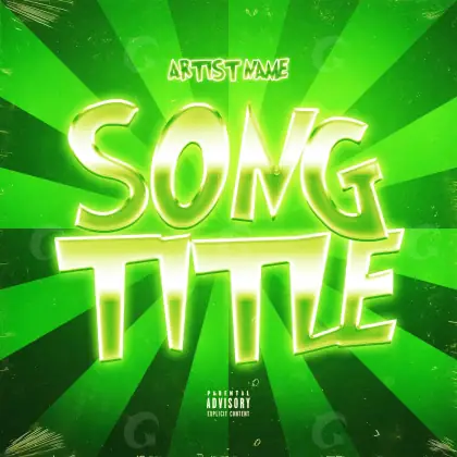 Album cover art “Green Neon”: neon, green tones