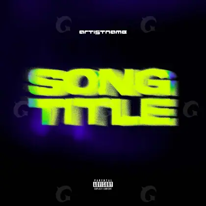 Album cover art “Green Neon”: neon, green tones