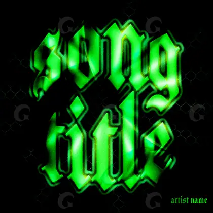 Music cover artwork “Green Neon”: neon, green tones
