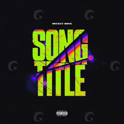 Music cover artwork “Green Neon”: neon, green tones