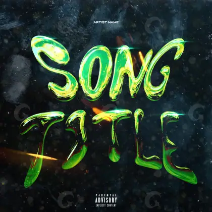 Portada para canción «Green Neon»: neón; color verde